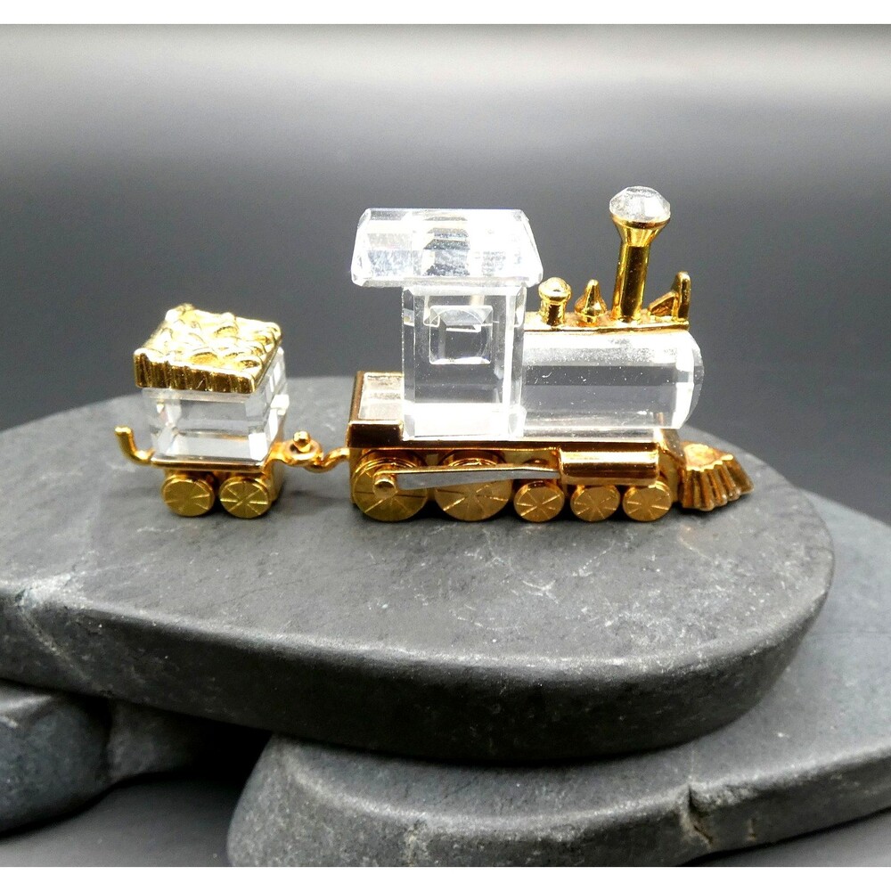“Swarovski Crystal Memories Collection”  Retired Train with Caboose w/Box